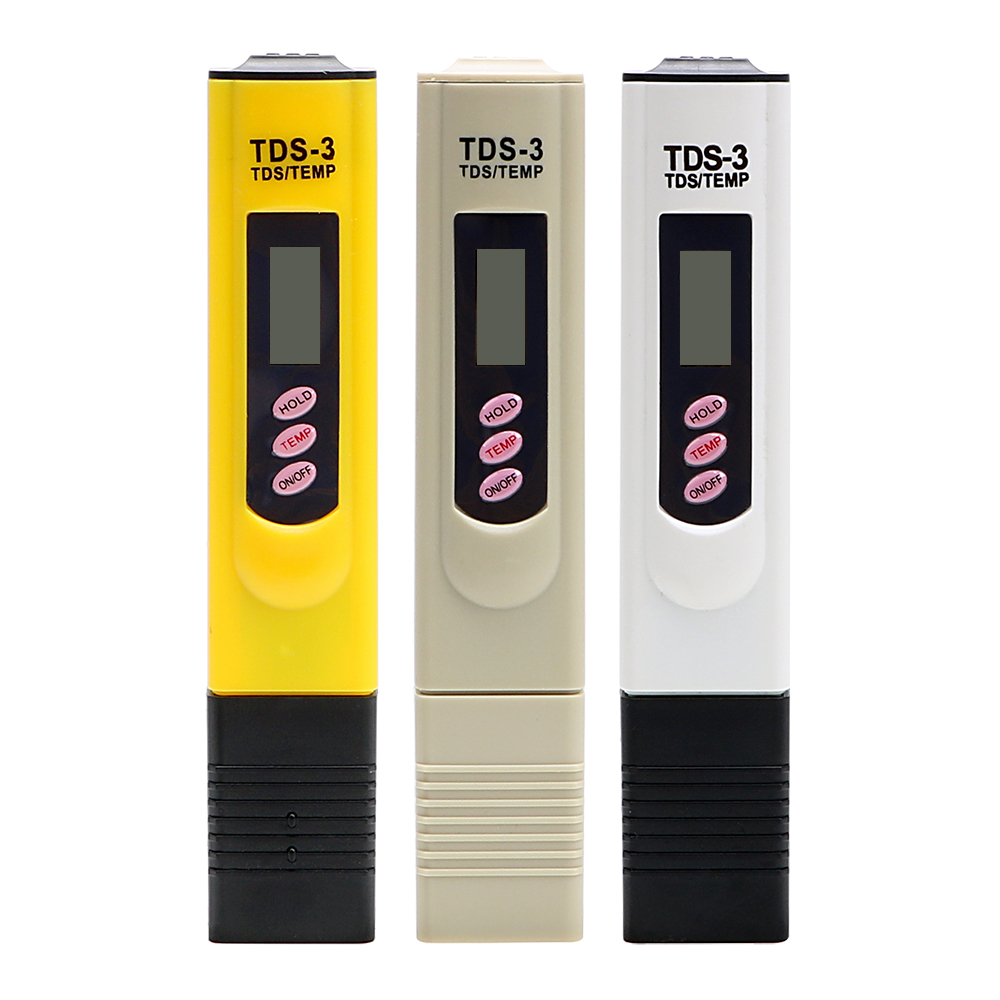 NICEYARD 0-9999 PPM Water Meter Testing Pen TEMP/PPM LCD Digital PH TDS Meter Tester Water Purity Filter Measuring Tools