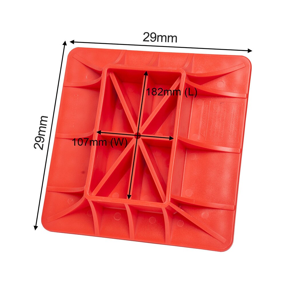 285x285mm universal farm jack base PP High lift Jack Base Offroading Gear Base Plate arm jack stand truck offroad accessories