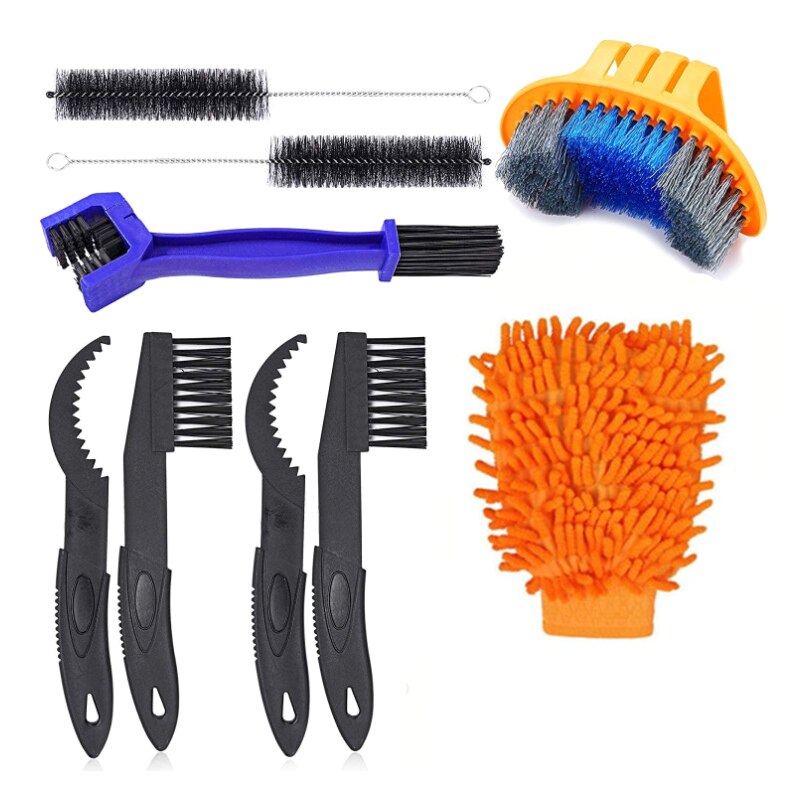 Bicycle Chain Cleaner Scrubber Brushes Mountain Bike Wash Tool Set Cycling Cleaning Kit Bicycle Repair Tools Bicycle Accessories