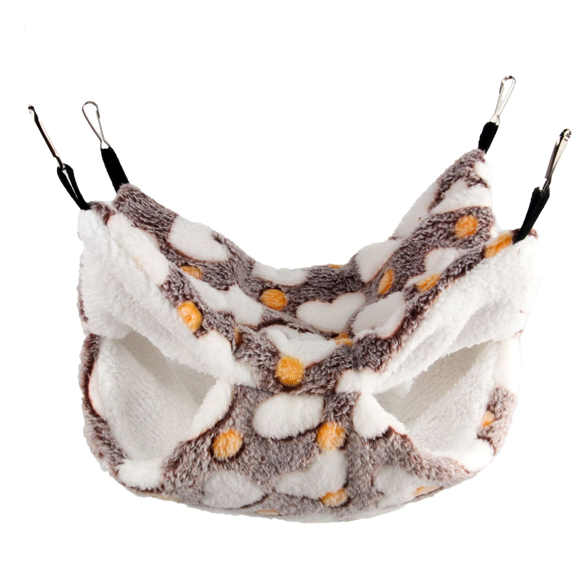Honeybird flying squirrel warm double-layer mezzanine hammock small pet hammock hanging squirrel sleeping bag pet supplies hamst: M / light green