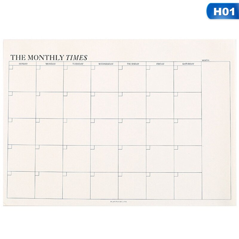 Planner Notebook Office Supplies School Stationery Monthly Weekly Planner 60 Inner Pages Day Planner Book Stationery: Monthly