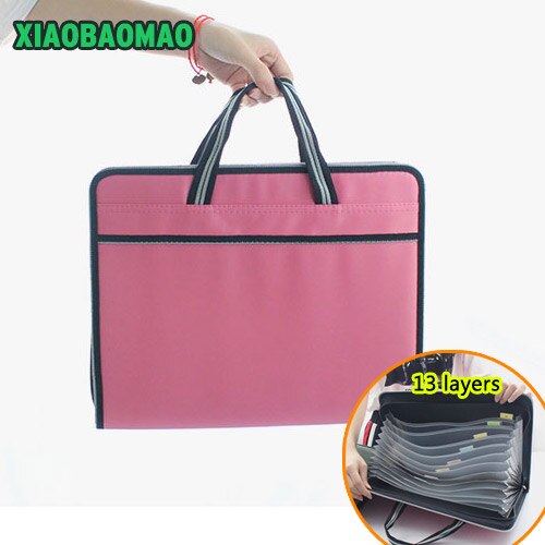 Oxford cloth waterproof Expanding Wallet Convenient Category Management folder rectangular folders package shape Expanding Walle