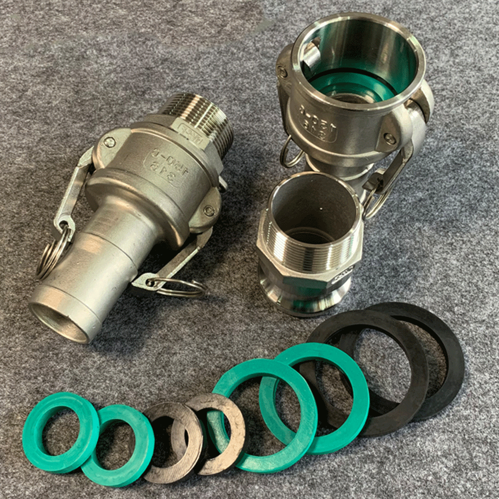 DN15/20/25-100 1/2 "3/4" 1 "2"-4 "EPDM VMQ NBR FKM guarnizioni di tenuta guarnizione del tubo flessibile per accoppiatore femmina raccordo scanalato Camlock inossidabile