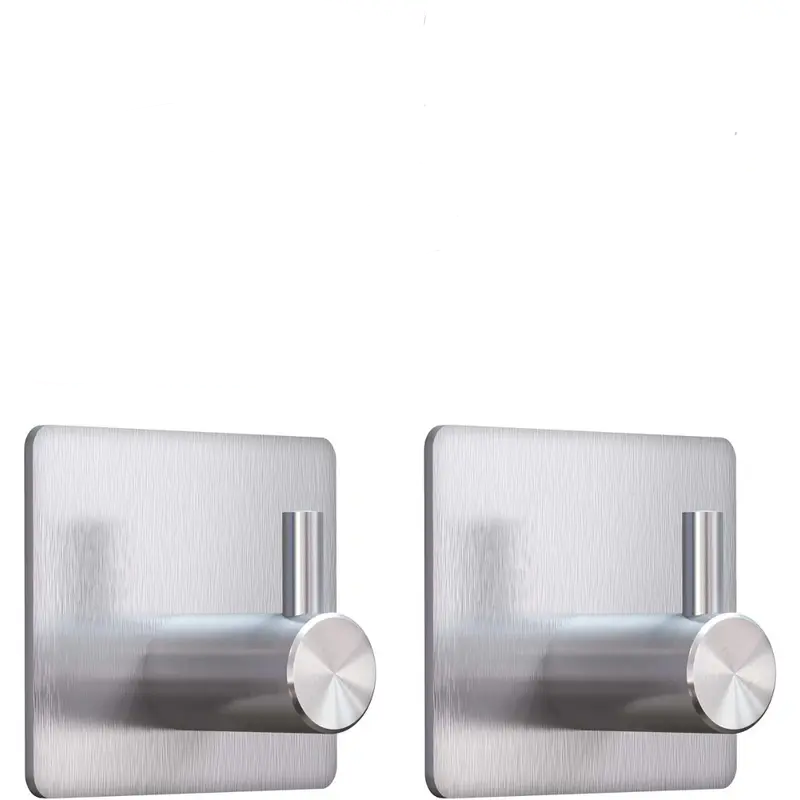 Ganchos adhesivos de pared, toalla, llave, perchero de tela, puerta, bata de baño, colgador, bolsa de cocina, gancho adhesivo, organizador para colgar sombrero: Gris claro