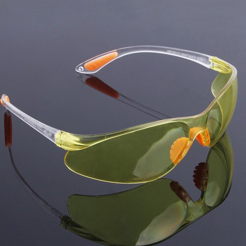 Øjenbeskyttelse beskyttende sikkerhed ridebriller udluftede briller arbejde lab dental: Gul