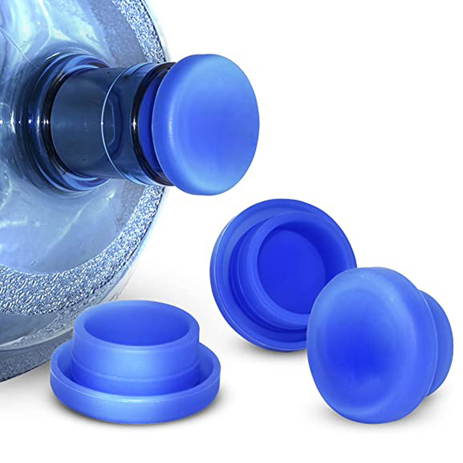 3PCS Replacement Water Bottle Caps Silicone Sealed Non Spill Gallon Drinking Reusable Accessory: 3PCS