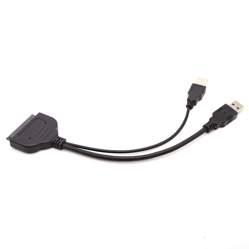 Dual USB 3.0 SATA Kabel 22 Pin Sata naar USB Adapter tot 5 Gbps Ondersteuning 2.5 Inch Externe SSD HDD Harde Schijf Adapter Kabel