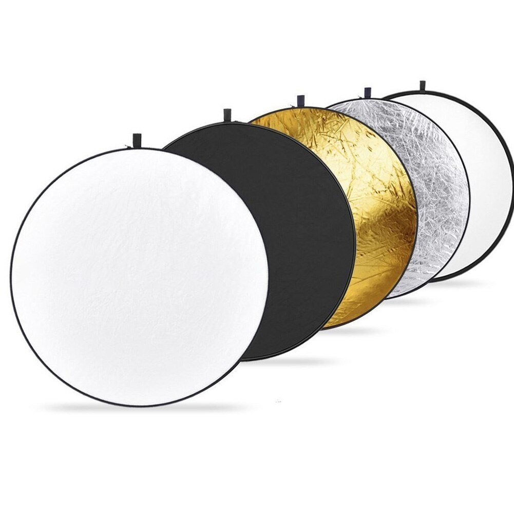 110Cm Studio Ronde Fotografie Verlichting Foto 'S Tool Draagbare 5 In 1 Multi Disc Light Reflector Inklapbare Nylon