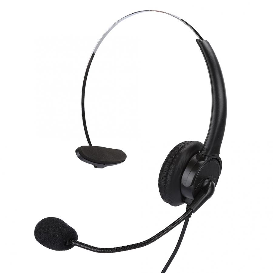 Headset Telefoon Mono Headset Vaste telefoon Hoofdtelefoon met microfoon voor thuisgebruik auriculares Bedrade headset voor handvat: Default Title