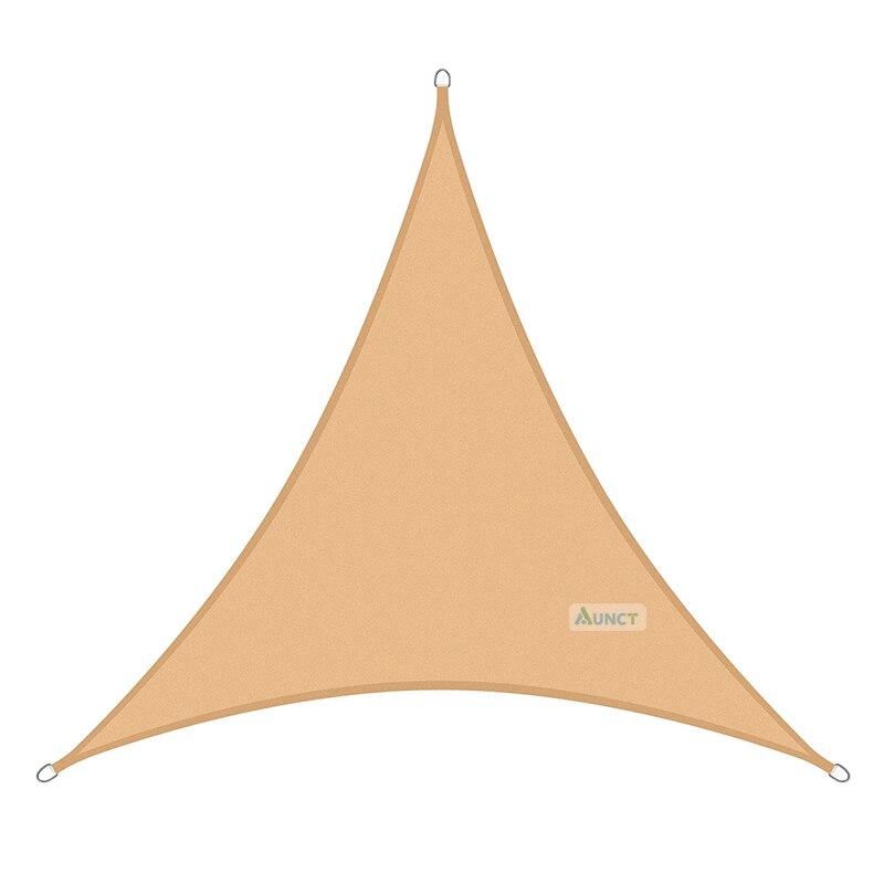 3x3x3M Triangolo sole riparo Ombra Vela portato Luce corda Tende Esterno Romantico Caldo Impermeabile gazebo giardino Tenda a vela: Di Colore Giallo chiaro