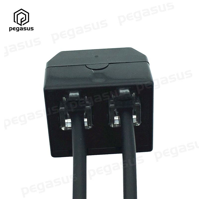 Adaptateur de formation téléphonique, 50CM 4P4C RJ9 mâle à 2 * RJ9 femelle, câble séparateur en Y