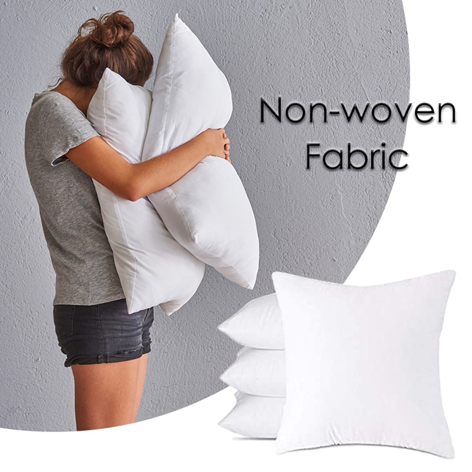 45X45 Cm Hoofdeinde Kussen Core Niet-geweven Met Wollen Doek Kussen Core Thuis Kussen Innerlijke Vulling Katoen gewatteerde Kussen Kern