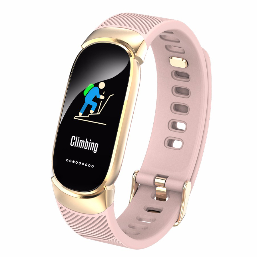 GIAUSA Sports étanche montre intelligente femmes Bracelet intelligent Bluetooth moniteur de fréquence cardiaque Fitness Tracker Smartwatch boîtier en métal