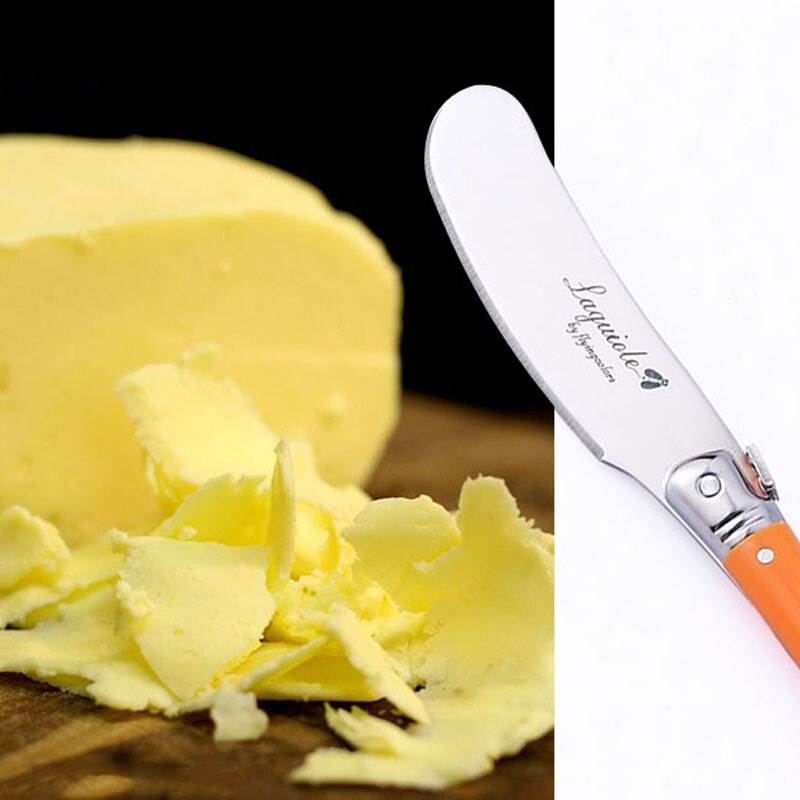 4 stk/sæt 6.25 tommer laguiole smørkniv regnbueskaft osteknive spreder rustfrit stål spisestel restaurant bar bestik