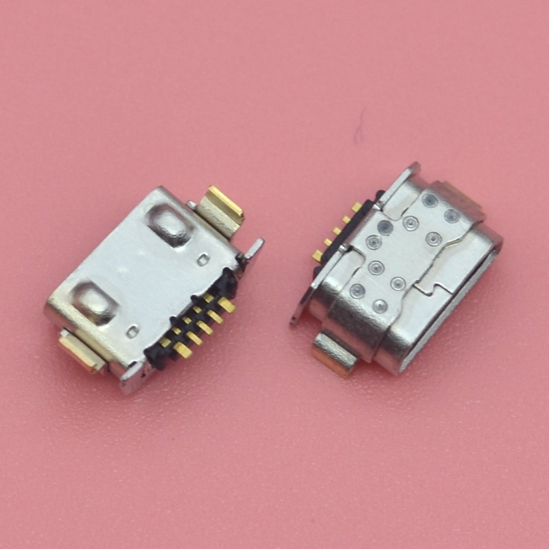 100 stks/partij Micro USB 5pin Lading Jack Dock Socket Plug Voor Huawei G9 P9 lite Poort Opladen Connector