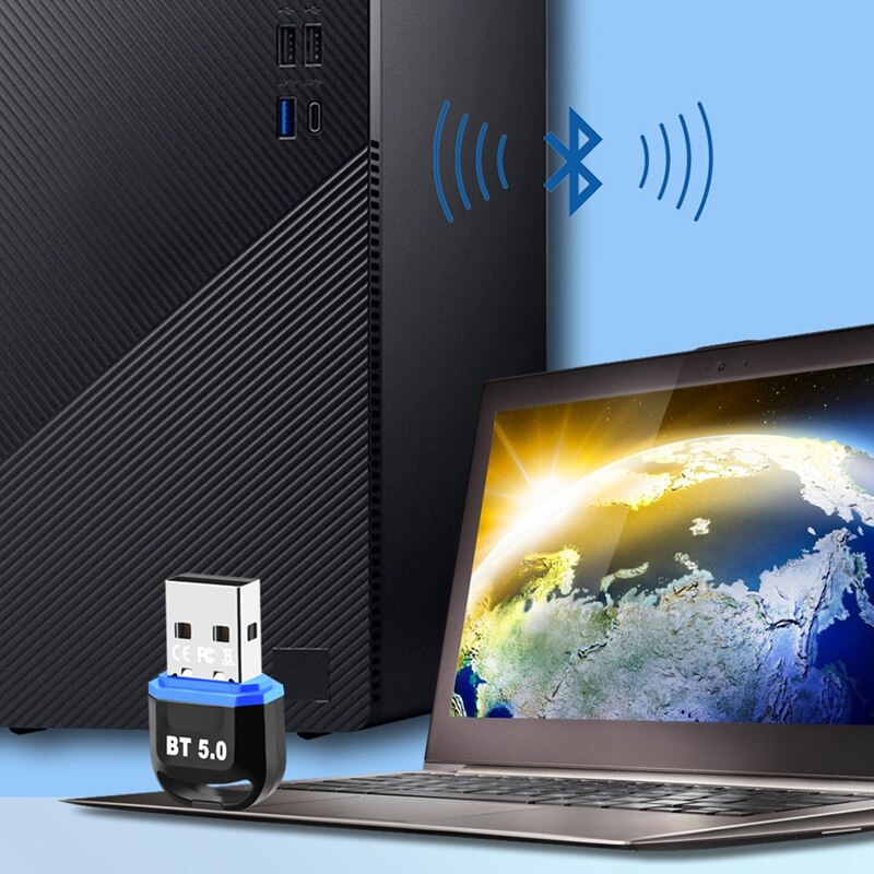 USB Bluetooth 5.0 Adapter Receiver 5.0 Bluetooth Dongle Adapter for PC Laptop BT Transmitter
