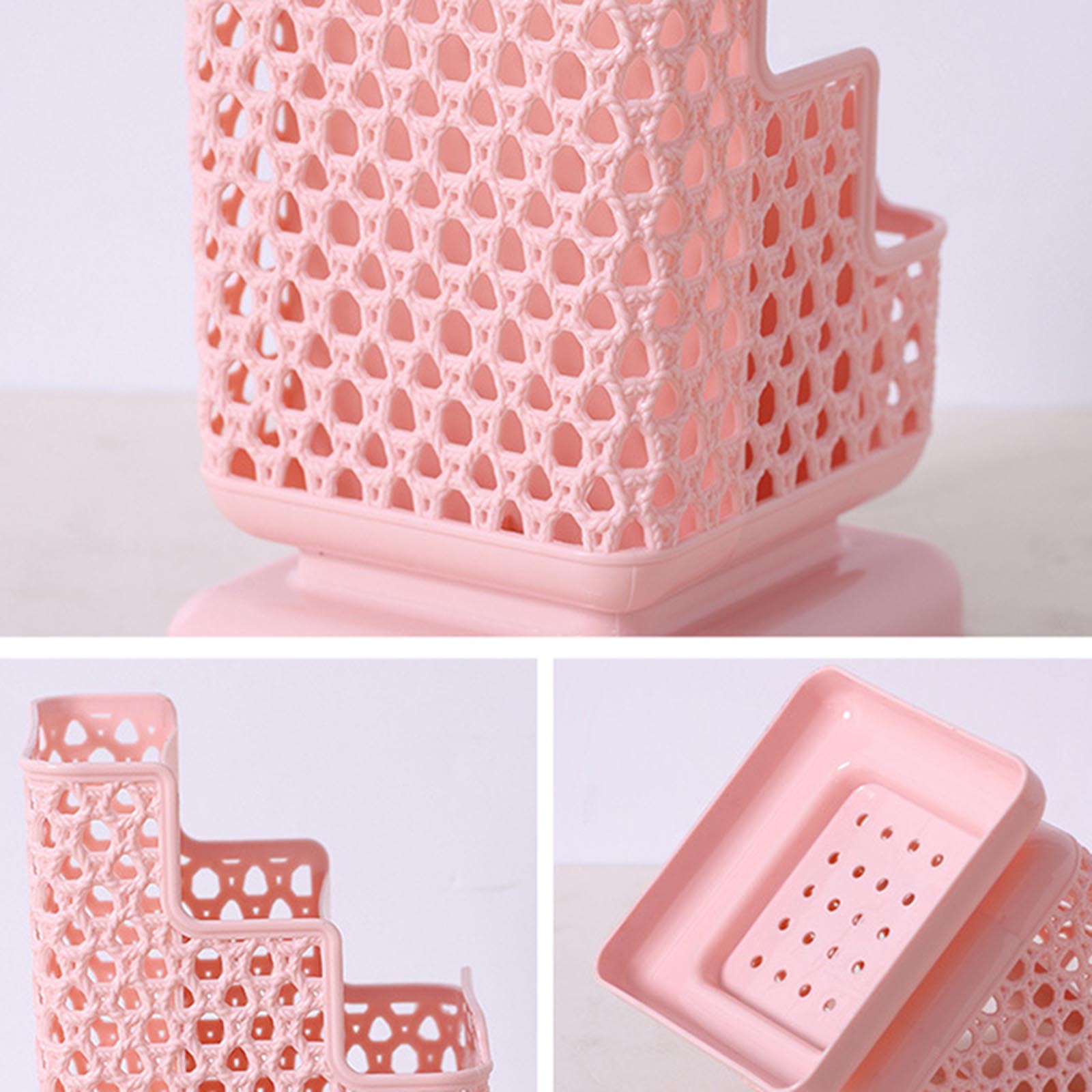 Organiseur de bureau en plastique pour stylos, boîte de rangement pour stylos, brosses, crayons, pots, brosses de maquillage