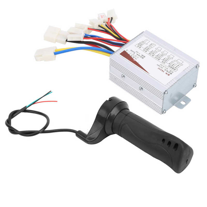 Elektrisk sykkel motor kontroller kit 36v/48v 500w e-bike brush controller kort kabel tommel gasshåndtak sett