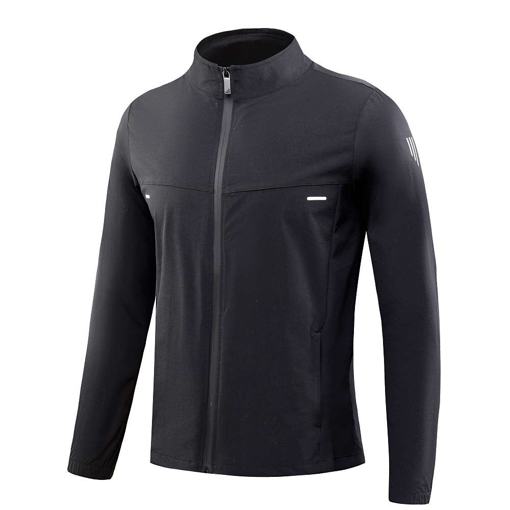 Männer Langarm wasserdichte Kompression T-Shirt einfarbig elastisch laufen Fitness T-Hemden Jacke Mann Sport Ausbildung Sport