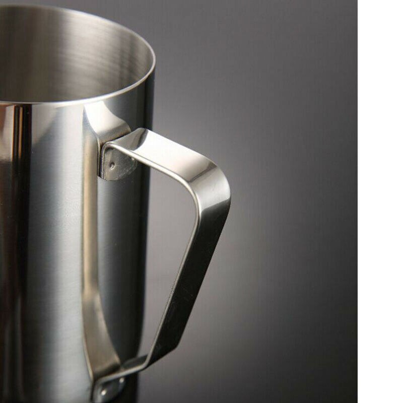 Jarra de café de acero inoxidable de 150/350/600ml, jarra artesanal para leche, café para el hogar, cocina, café Latte, jarra artística, taza, 3 tamaños