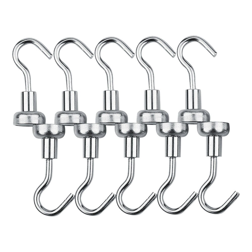 10Pcs/Pack 2/3/5.5KG Neodymium Magnet Hook Super Power Strong Magnetic Cup Hanging Hangers Heavy Duty Hooks for Home Kitchen: 16mm