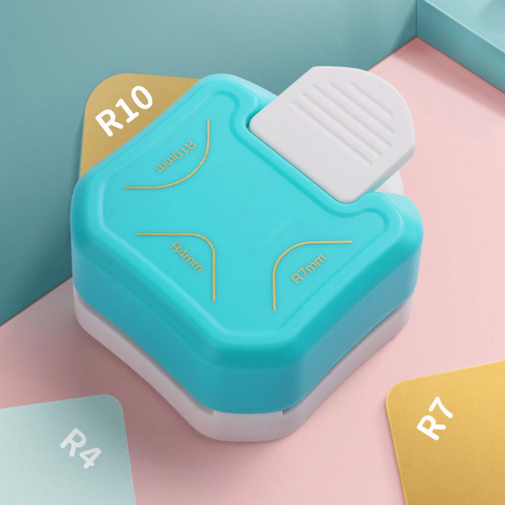 R7/4/10 3 In 1 Corner Punch Practical Sturdy Curved Trim Cutter for Office