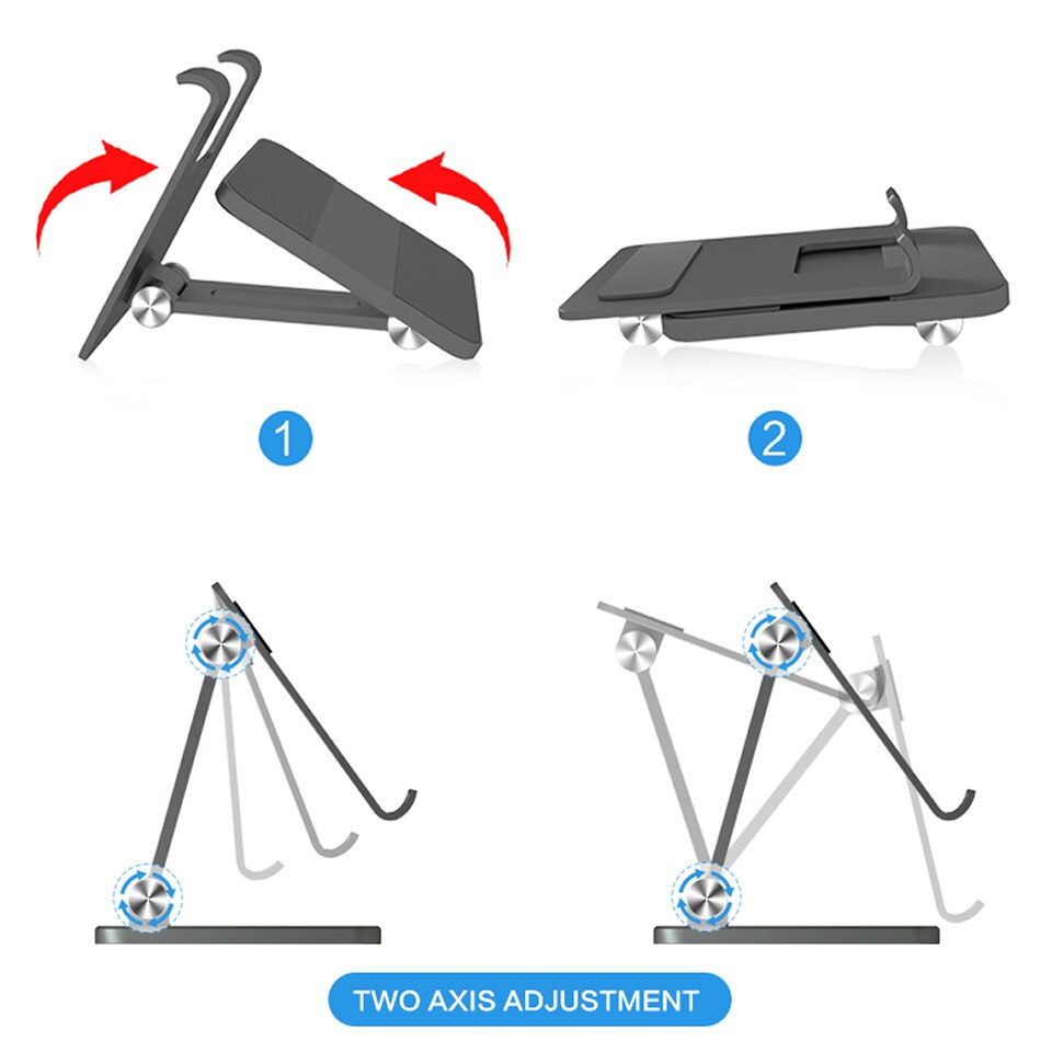 Outmix tablet-ständer, verstellbarer tischständer, faltbare halterung, dockingstation für ipad pro 11, 10.2 air, mini, samsung, xiaomi, huawei