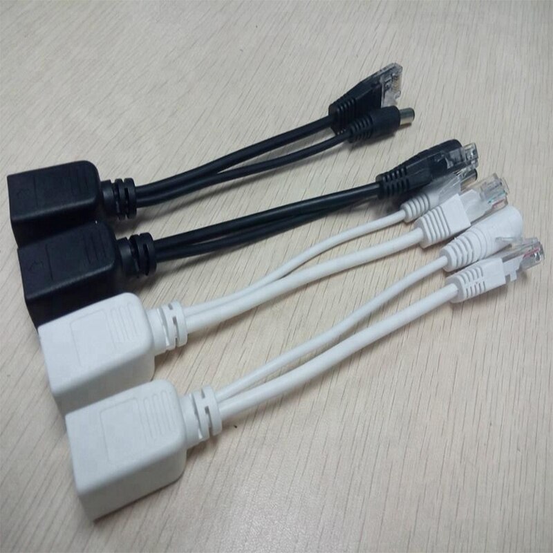 POE Adapter 12-48 V Passieve Power Over Ethernet Adapter POE Kabel Splitter Injector Voor IP CCTV Camera DC mannelijke en Vrouwelijke