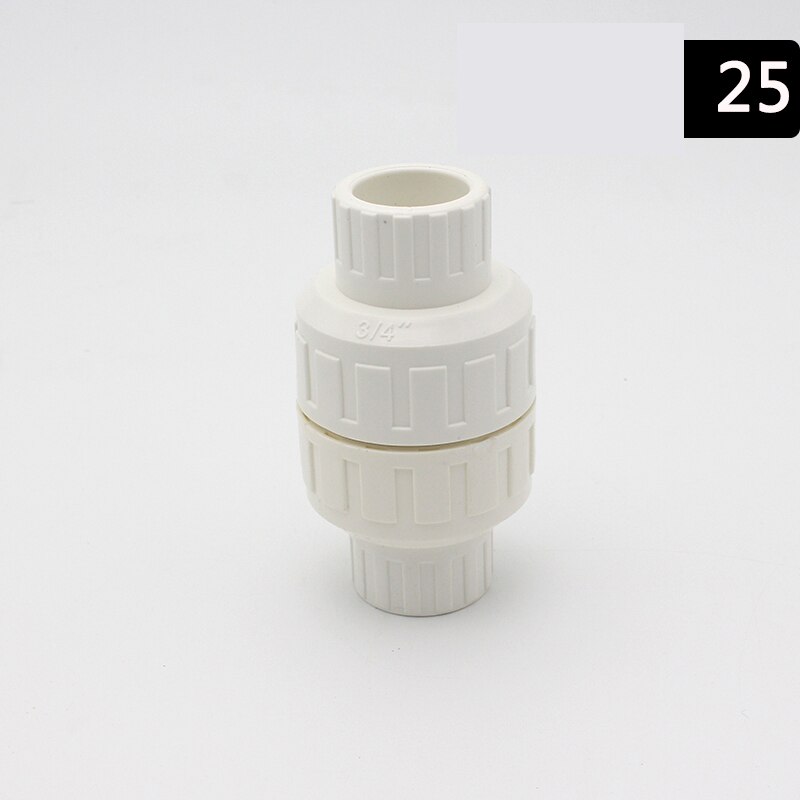 NuoNuoWell PVC Water Pipe Check Valve Socket Union Non-Return Quick Coupler Slip X Slip Schedule 20/25/32/40/50/63mm