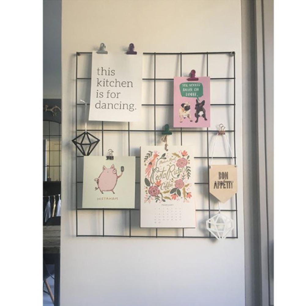 35 cm x 35cm jern gitter nordisk Kunst bilder som viser ramme parti metall sokkel mesh postkort diy stativer