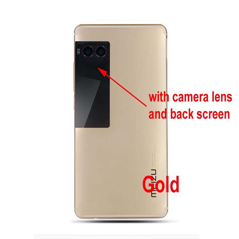 Original ltpro melhor voltar bateria capa traseira caso habitação porta + câmera lente de vidro da tela traseira para meizu pro 7/pro 7 plus