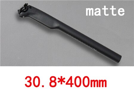 Geen logo carbon zadelpen 27.2 race mtb geen logo fiets zadelpennen zadelbuis brekende wind zadelpen 27.2/30.8/31.6 3k glans/mat: Mat 30 8 x 400