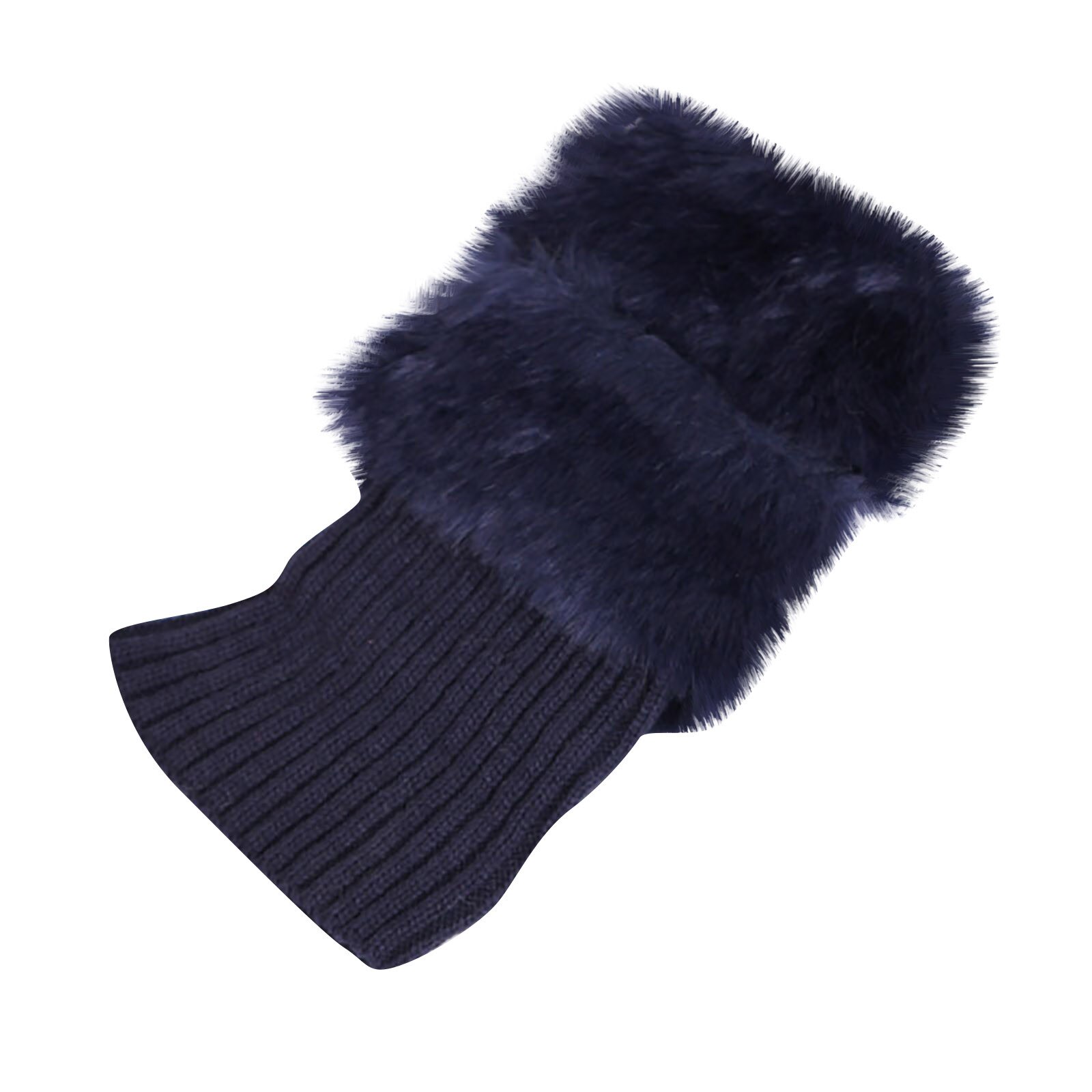 Frauen Mädchen Winter Verdicken Plüsch Stiefel Manschette Rippen Gestrickte Kurze Beinlinge Einfarbig Häkeln Gamaschen Deckel Socken 2 Paare