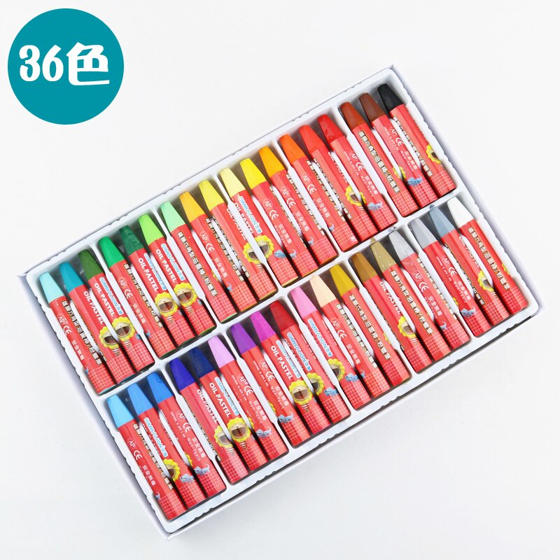 Lion Children's Oil Pastels Crayons Art Crayons Graffiti Brushes Painting Washable Oil Pastels Safety Oil Pastels Set: 36 colors