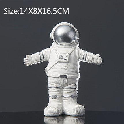 Nordic Astronaut Standbeeld Thuis Desktop Decor Karakter Sculptuur Kosmonaut Hero Kantoor Miniaturen Model Creatieve Figuur Beeldjes: Style 8