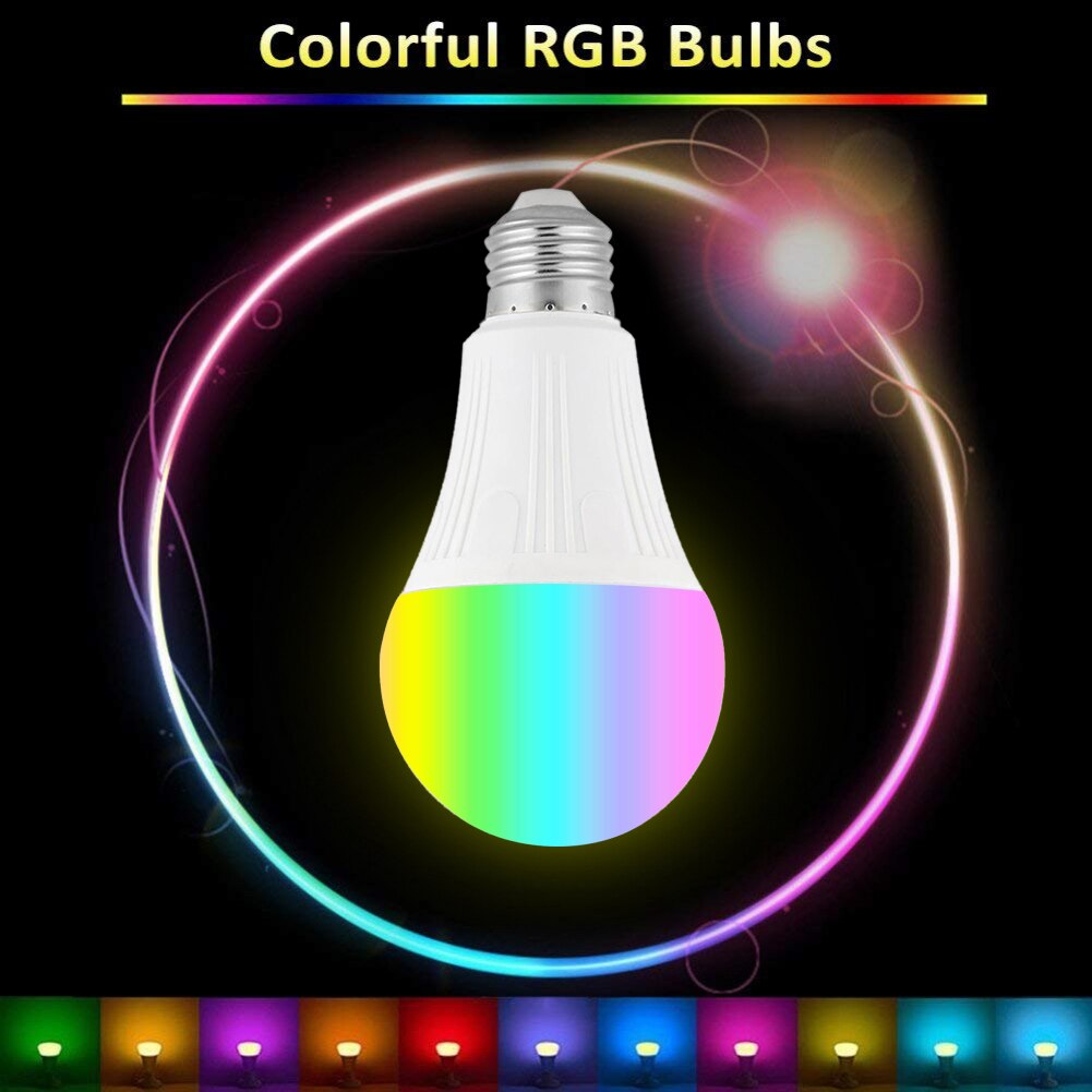 E27 B22 Smart WIFI Lamp RGB RGBW Dimbare LED Lamp Gloeilamp Werkt met Alexa Google Thuis, 16 miljoen Kleuren, APP Afstandsbediening