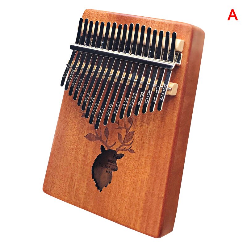 Kalimba 17 nøgle tommelfinger klaver træ bærbart musikinstrument til begyndere  zj55: -en