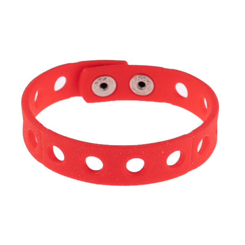 Correa de silicona blanda colorida para niños y adultos, pulsera ajustable con hebilla a la , de , 1 unidad: style 6