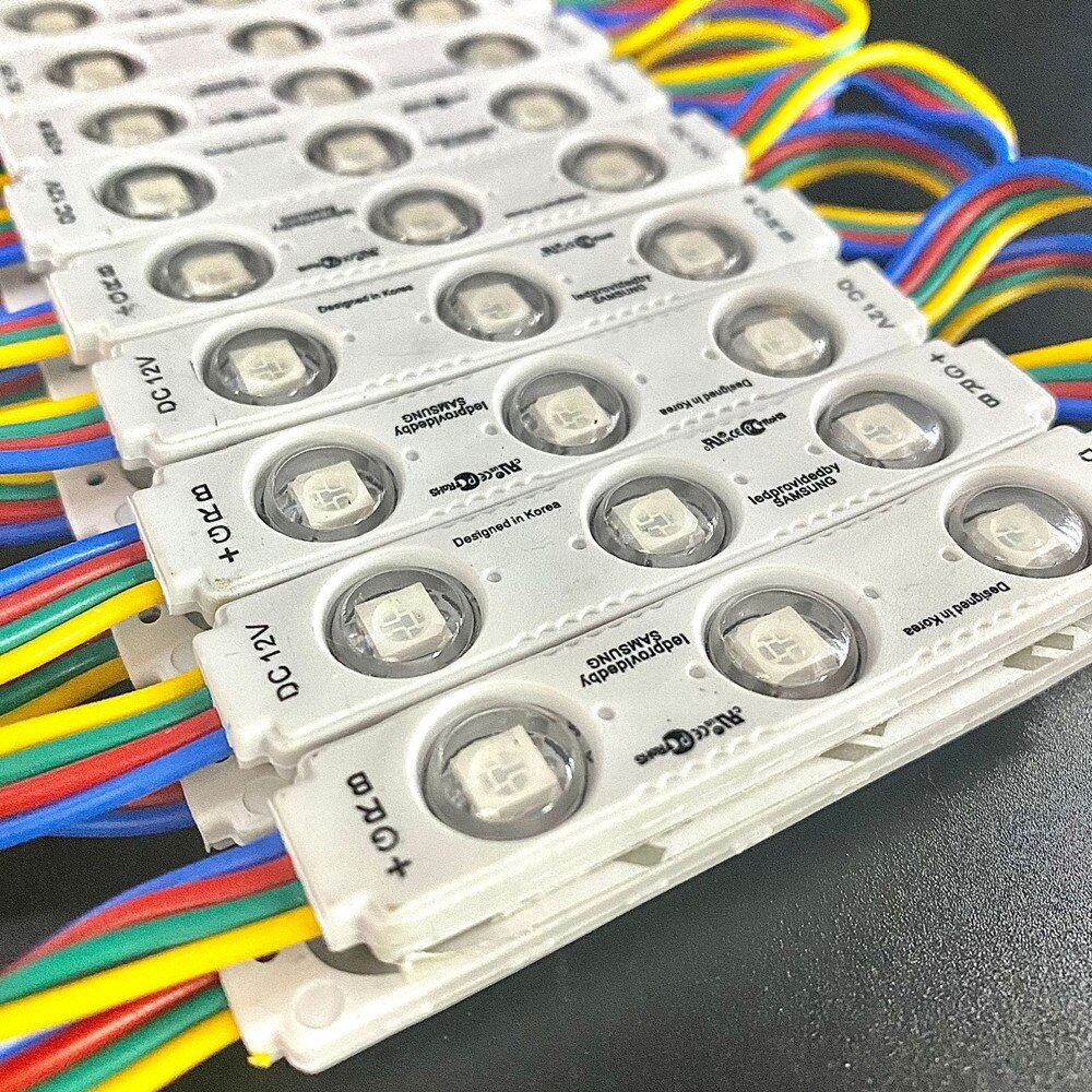 Neue 20Stck 12V 5050 RGB LED Modul 3LEDs Injektion Modul Licht Führte Zeichen Licht IP65 Wasserdicht für FÜHRTE Zeichen Hintergrundbeleuchtung