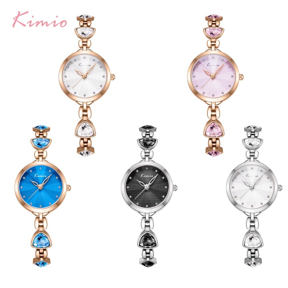 Kimio merk dames armbandhorloges luxe dames kristal quartz horloge onregelmatige edelsteen jurk waterdicht polshorloge relogio feminino