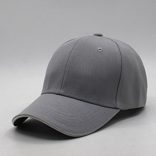 Men Baseball Cap Women Snapback Caps Casquette Hats For Men Plain Blank Bone Solid Gorras Planas Baseball Caps Plain Solid: light gray