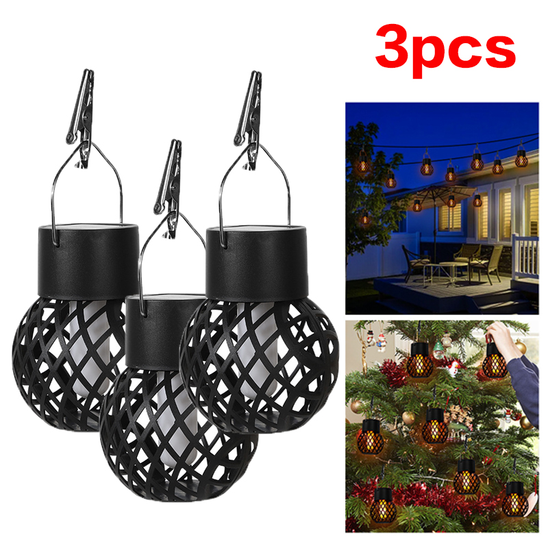 Luces solares para exteriores, linterna Retro, lámpara de llama colgante, iluminación de paisaje, luces de suelo, foco, decoración de jardín y hogar: ROSE