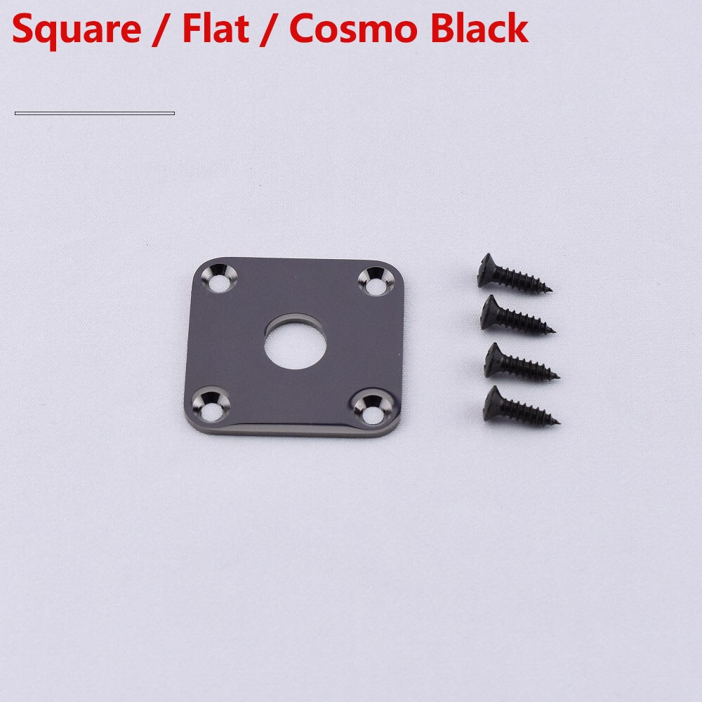 【Made in Japan by GOTOH】 Flat / Curved Stainless Steel Jack Plate For Electric Guitar Bass: SF-CK 1 Piece