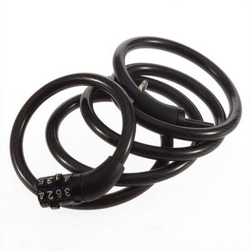 Bike Lock 4 Digit Code Combination Bicycle Lock Bicycle Security Lock Bicycle Equipment MTB Anti-theft Lock Bicycle Accessories