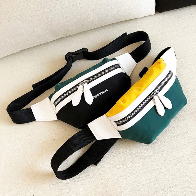 Women&#39;s Waist Bag Fanny Pack Belt Bags Female Hip Bag High Capacity Chest Pack Kidney Banana Bags Fanny pack YB065