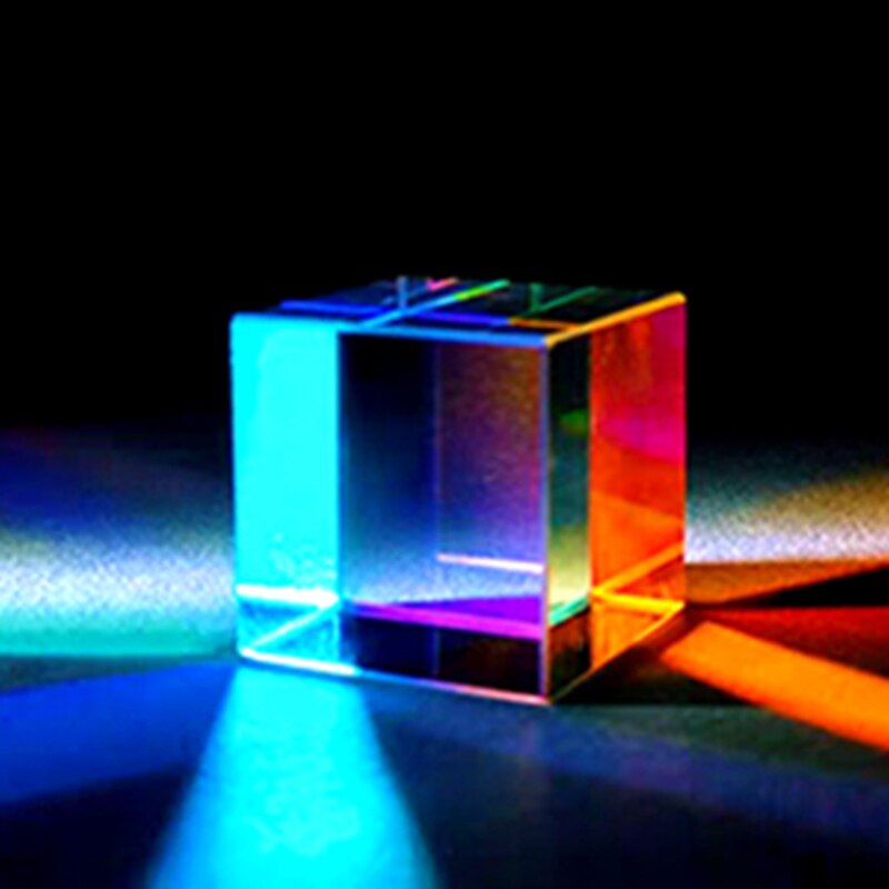 Optisk glas prisme rgb dispersion prisme fysik lysspektrum uddannelsesmodel udendørs tage billeder kamera filter foto foto