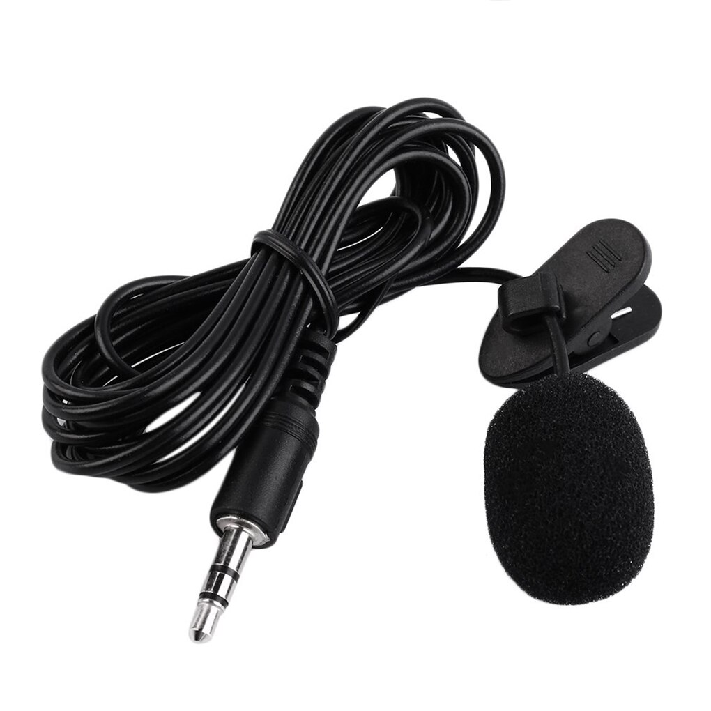 Micrófono Lavalier con Clip externo de 3,5mm para teléfono inteligente, PC y portátil: Default Title