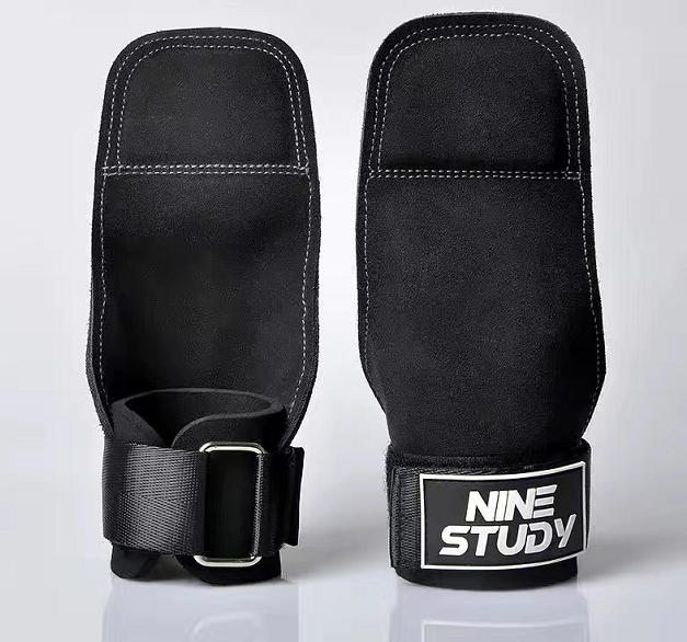 1 Pair Microfiber Gym Gloves Pull-ups Lifting Gymnastic Crossfit Anti-Skid Belt Wraps Support Palm Protection pads for beginners: Default Title