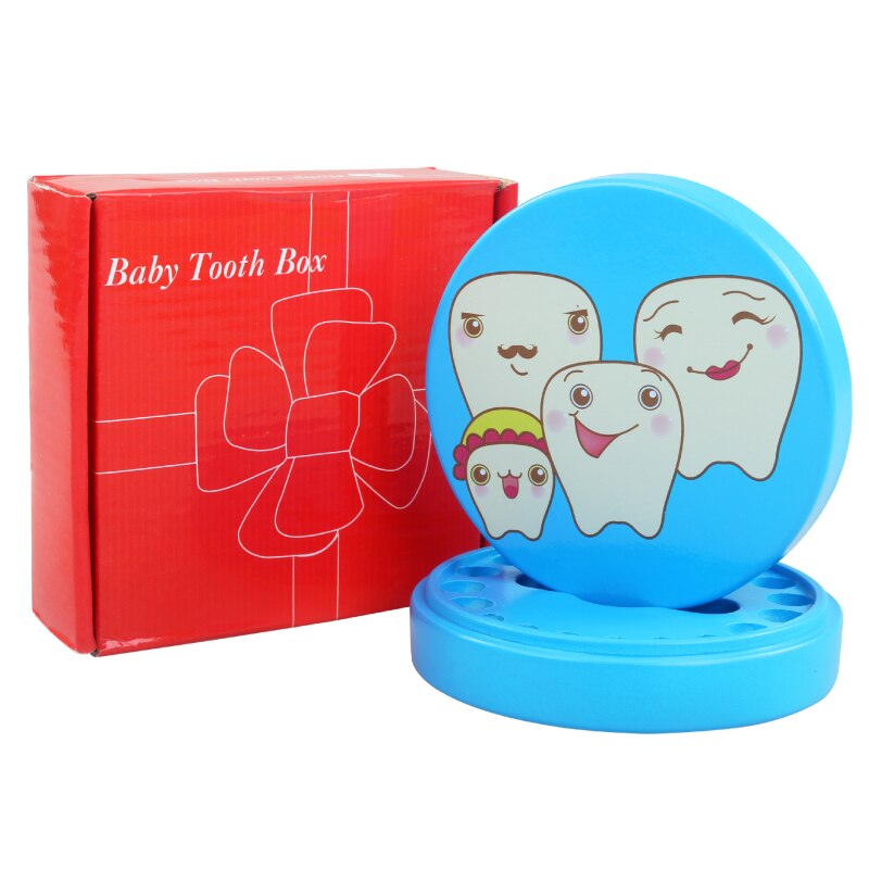 Cute Wood Baby Teeth Box Save MILK TEETH storage box for children boy girls great Childhood memory keepsake