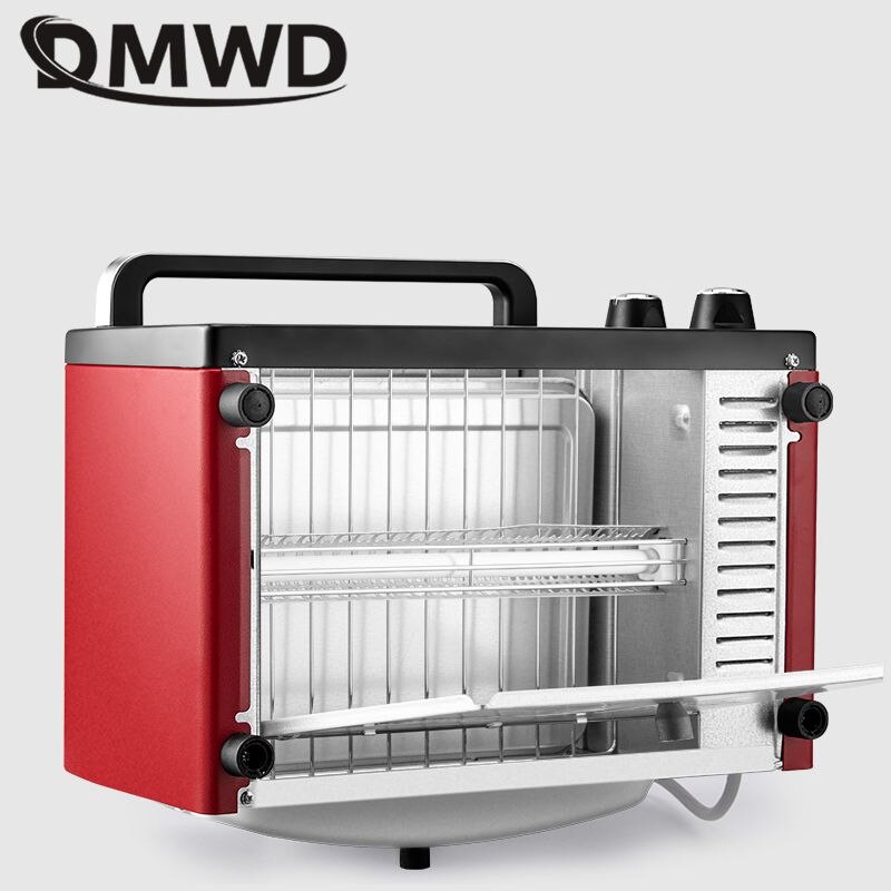 Dmwd 12l automatisk mini elektrisk ovn 220v 1050w husholdnings pizzaovn kødgrill brød bagemaskine køkkenmaskiner